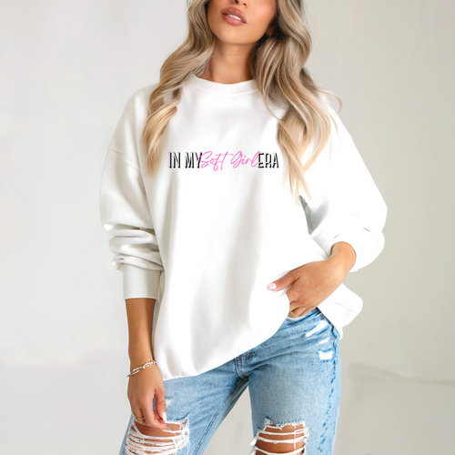 In My Soft Girl Era Sweatshirt | Minimalist Aesthetic Pullover