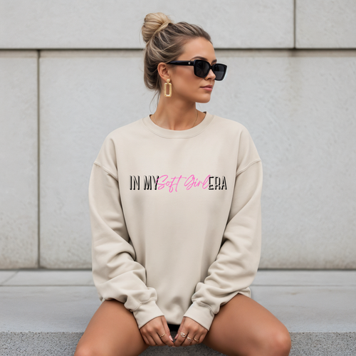 In My Soft Girl Era Sweatshirt | Minimalist Aesthetic Pullover