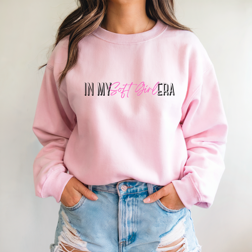 In My Soft Girl Era Sweatshirt | Minimalist Aesthetic Pullover
