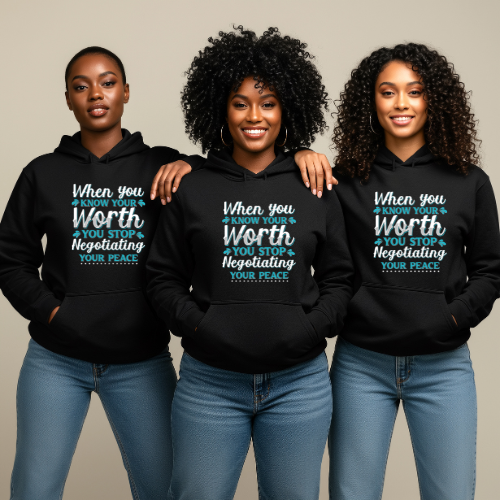 Self Worth Hoodie For Women | Women Empowerment Hoodie | Gift For Mom