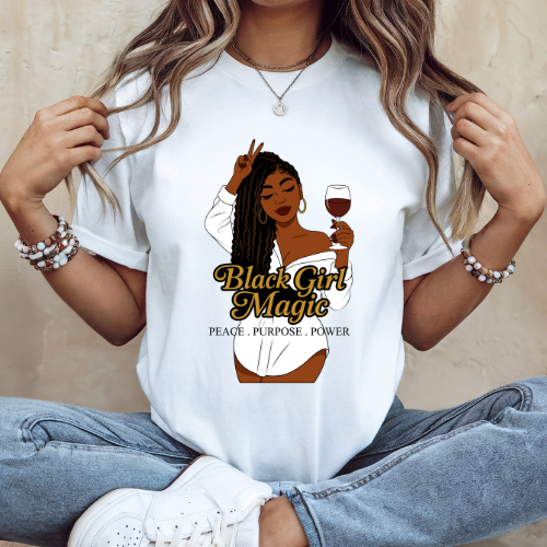 Black Girl Magic Graphic T-shirt | Women Empowerment Tee