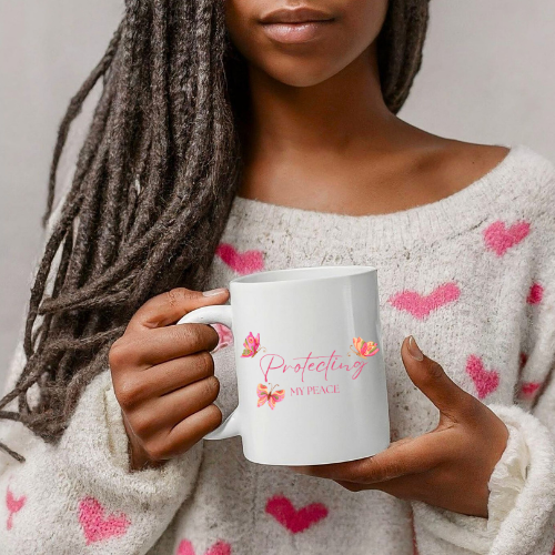 Protecting My Peace Ceramic Mug | Coffee Cup
