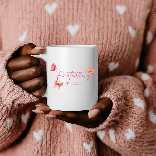 Protecting My Peace Ceramic Mug | Coffee Cup