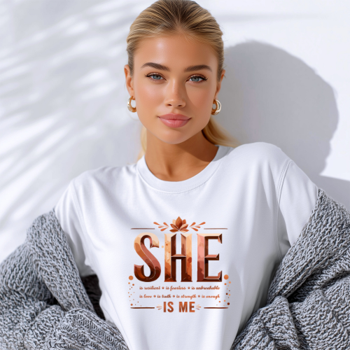 She Is Me Women Empowerment T-shirt | Self Love Feminist Shirt