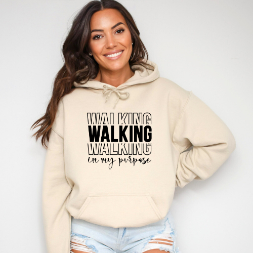 Walking In My Purpose Hoodie | Christian Inspired Pullover