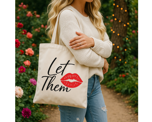 Let Them Tote Bag | Eco-Friendly Tote | Trendy Shopping Bag