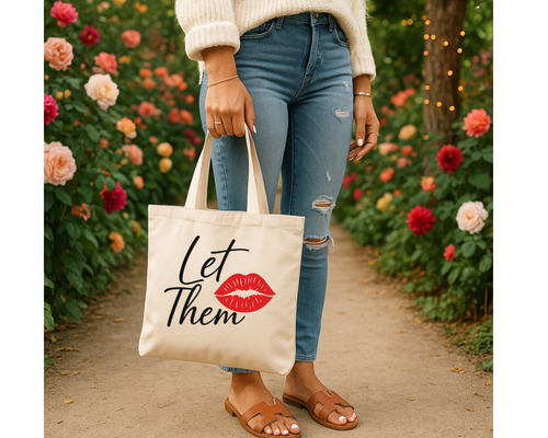 Let Them Tote Bag | Eco-Friendly Tote | Trendy Shopping Bag