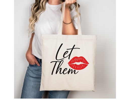 Let Them Tote Bag | Eco-Friendly Tote | Trendy Shopping Bag
