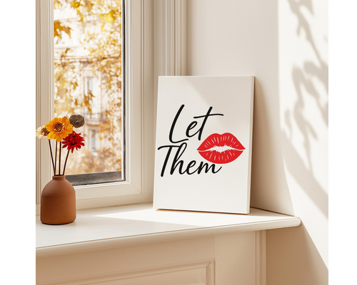 Let Them Inspirational Wall Art Canvas | Home & Office Decor