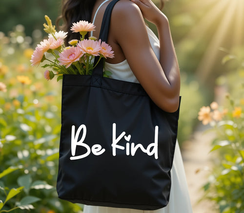 Be Kind Eco-friendly Reusable Tote Bag | Canvas Shopping Bag