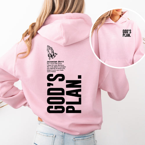 God's Plan Hoodie |  Faith-Inspired Pullover