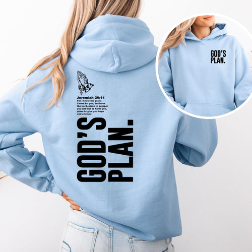 God's Plan Hoodie |  Faith-Inspired Pullover