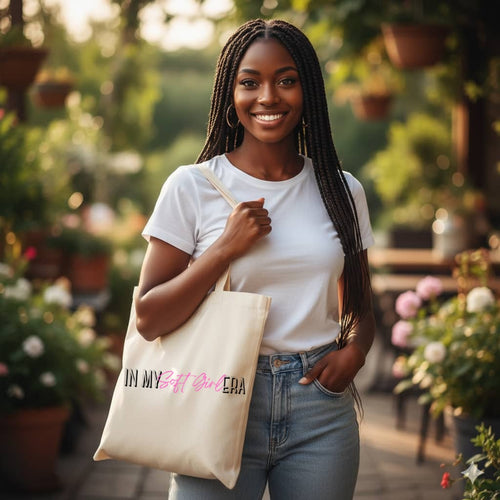 Affirmation Tote Bag | Minimalist Self Love Bag | Student Bag
