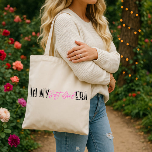 Affirmation Tote Bag | Minimalist Self Love Bag | Student Bag
