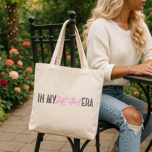 Affirmation Tote Bag | Minimalist Self Love Bag | Student Bag