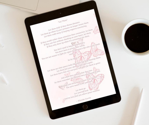 Let Them - A Reflection Poem (PDF Instant Download)