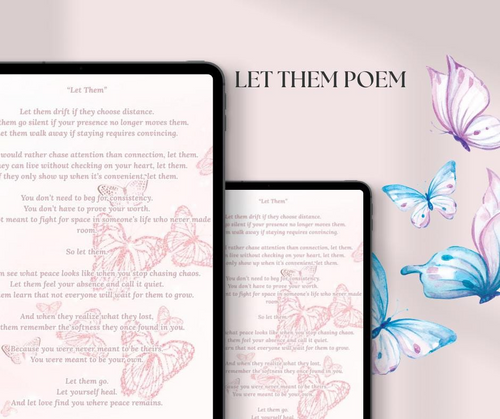 Let Them - A Reflection Poem (PDF Instant Download)